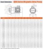 Bomba de accionamiento magnético QHX-F-251CSE-5V38AFAA, PPH, 117L/min, 20m, 0,75kW, 380V
