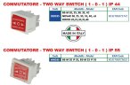 Коммутатор - двухпозиционный переключатель (1-0-1) IP 44 к ROVER POMPE BE-M 20, 25, 30, 35, 40, NOVAX 20, 25, 30, 35, 40, oil, ROVER 20, 25, 30, 35 , 