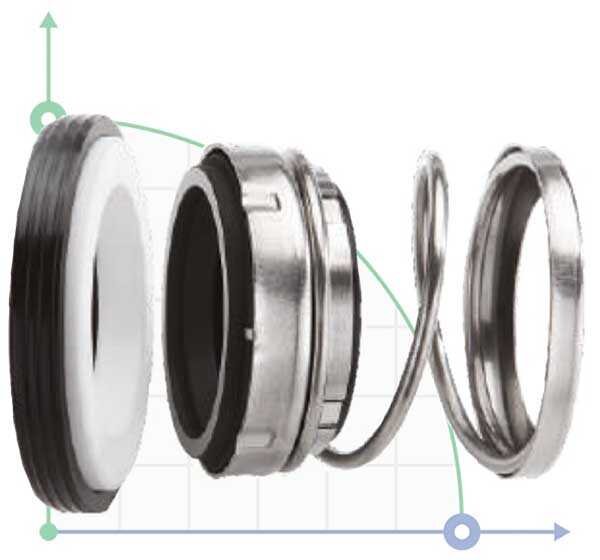 Mechanical seal R-560A 12, A, CAR/SIC, EPDM, 304