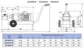 Імпелерний насос LIVERANI RID MAXI 80 +BY-PASS NR TF 4,0 кВт, 470 об/хв, 380В з редуктором, на візку з панеллю управління CE, захистом від сухого ходу