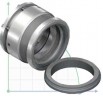 Высокотемпературное торцевое уплотнение R-609 2.1/4, SIC/SIC, GRAFOIL, AM350/316