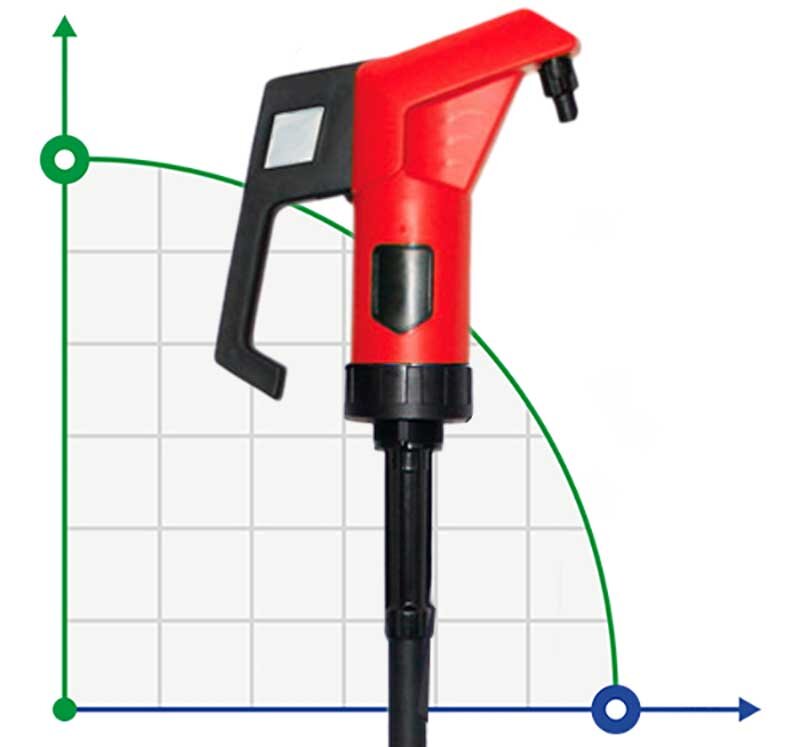 Manual barrel pump for oil FLUIMAC NEPTUNE N-04, PP