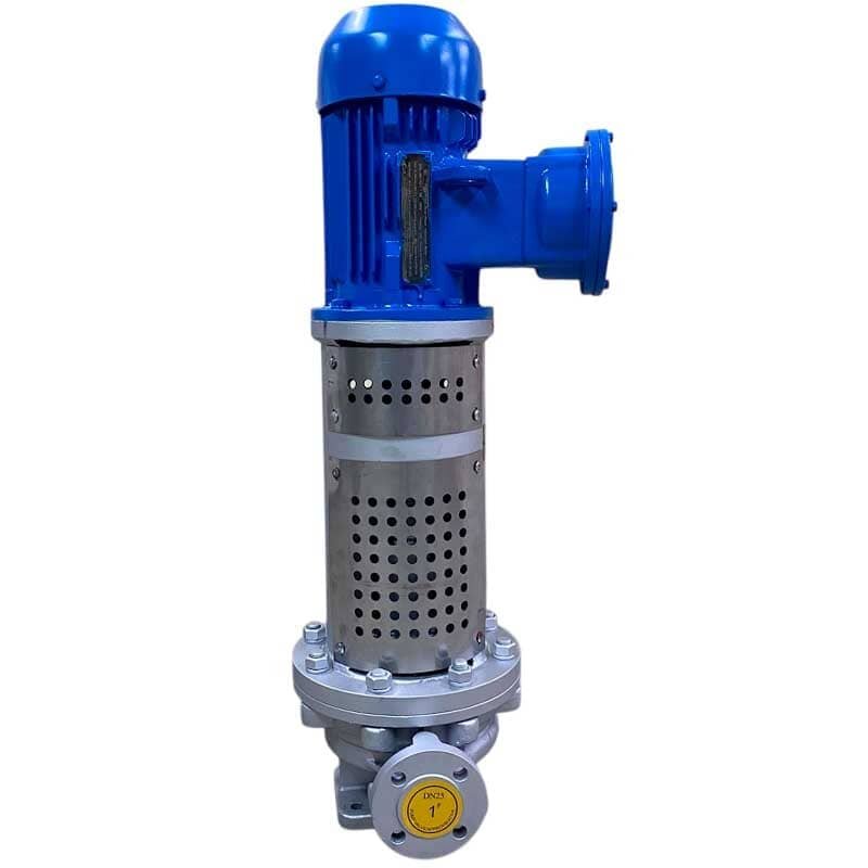 Pionowa pompa oleju termalnego do podgrzewania bitumu LQLRY25-25-170/2-CEX, 4 m3/h, 32 m, 1,5 kW, 2900 obr/min, Ex