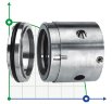 Уплотнение торцевое механическое R-JB104 50, CAR/SIC, EPDM, 304, T4С