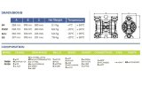 Pompe pneumatique à membrane PHOENIX P90 PP HYTREL+PTFE, 100 l/min pour acide sulfurique