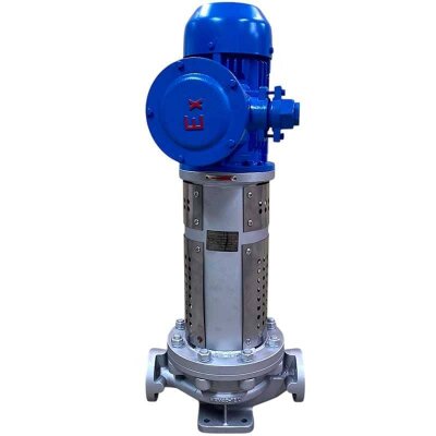 Pompe à huile thermique verticale 350°C LQLRY32-32-210/2-CEX, 4,5 m3/h, 50 m, 3 kW, 2900 rpm, Ex