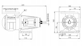 Pompe à engrenages Kupar KIPK 1 1/2 pouce-C, AISI 316, 0.4-4 m3/h pour produits chimiques visqueux