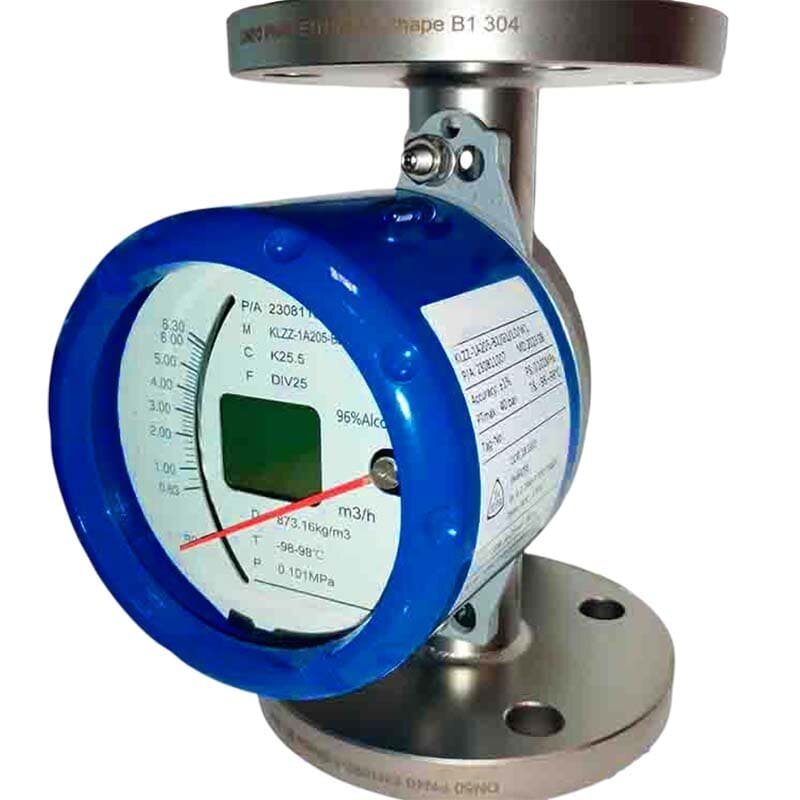 DN50 Edelstahl-Durchflussmesser Rotameter KLZZ PN40 (Alkohol 40%), 0,63...6,3 m3/h, 4-20mA, Ex