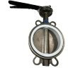 PN16 DN150 Butterfly valve, body and disc made of stainless steel AISI 304, Seat PTFE