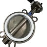 PN16 DN150 Butterfly valve, body and disc made of stainless steel AISI 304, Seat PTFE