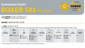 Bomba neumática de membrana BOXER 503 PP IB503P-MTTPT--