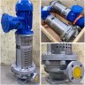 Pompe à huile thermique verticale 350 degrés Celsius LQLRY40-40-210/2-CEX, 6.3 m3/h, 50 m, 4 kW, 2900 rpm, Ex