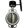 PN16 DN200 Absperrklappe, Gehäuse und Klappenscheibe aus Edelstahl AISI 304, Sitz PTFE