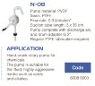 Ручний бочковий насос FLUIMAC NEPTUNE N-08, PVDF, PTFE для високоагресивних середовищ, кислот, лугів
