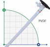 700 mm, PVDF bare part (pipe) to the barrel pump