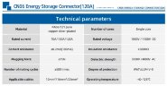 JC-CN06-W-03, 120A, 1000V DC, 25mm² plug for energy storage systems, black
