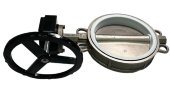PN16 DN250 Задвижка Баттерфляй, корпус и диск из нержавеющей стали AISI 304, Seat PTFE