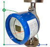 DN25 Расходомер ротаметр  из нержавеющей стали KLZZ PN6 (liquid Alcohol mixture C2H5OH 30%), 0.6...6.3 m3/h, 4-20mA, Ex