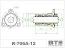 Торцевий ущільнювач валу насоса Grundfos картриджного типу R-706A 12, SIC/SIC, EPDM, 304