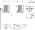 Bomba vertical de aceite caliente 350°C LQLRY65-65-260/2-CEX, 25 m3/h, 80 m, 15 kW, 2900 rpm, Ex