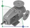 Bomba de engranajes de acero inoxidable Kupar KIPK 2 1/2 pulgadas-C, AISI 316, 5-25 m3/h