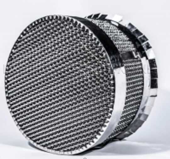 Emballage en tôle ondulée, AISI 304, 250X, Emballage en tôle ondulée en métal
