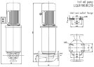 Термомасляный вертикальный насос LQLRY80-80-210/2-CEX, 50 м3/ч, 50 м, 15 кВт, 2900 об/мин, Ex