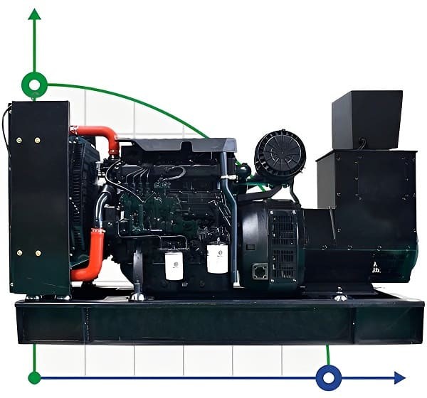 Generador diesel industrial XHYW-30GF con ATS, motor Weichai 30kVA, 30kW, 380V/50HZ tipo abierto
