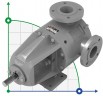Pumpe für Chemikalien, Säuren Kupar KIP 2 1/2 in-C, AISI 316, 7-35 m3/h Zahnradpumpe