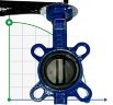 PN16 DN65 Задвижка Баттерфляй, чугунный корпус, диск AISI 304, Seat EPDM