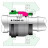 Механическое уплотнение насоса Grundfos Sarlin R-706SO 16, SIC/SIC/SIC/SIC, VITON аналог Vulcan Type 86