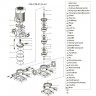 Bomba alimentación caldera vapor CDLF 2-140, AISI 316
