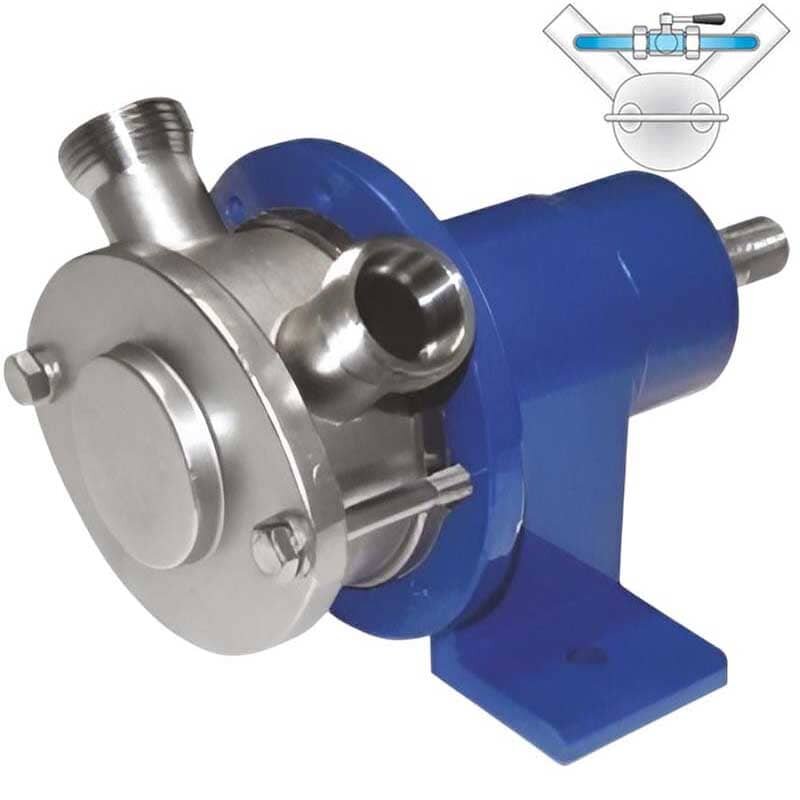 Импеллерный насос для перекачки рассола LIVERANI MINI 3/4" S/P +BY-PASS NR 175-1400 об/мин, без двигателя