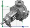Bomba de engranajes Kupar KIP 3 pulgadas-C, AISI 316, 12-60 m3/h inoxidable