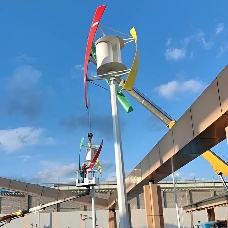 Turbina wiatrowa typu X RX-XV25K 25 kW pionowa