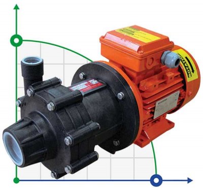 ADM 6 PVDF/TF/0.35HP/2800RPM Pumpe mit Magnetkupplung