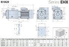 Pompe multicellulaire horizontale EHX 20/2, 2,2 kW, 30 m3/h, 31m, 380V/T, AISI 304 (EBARA MATRIX)