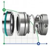 Торцевое уплотнение R-124 90, SIC/SIC, EPDM, 304, T5D
