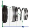 Sello mecánico R-BT-FN 14, SIC/SIC, EPDM, 304
