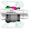 Уплотнение вала насоса Grundfos Sarlin R-706SSO 16, SIC/SIC/SIC/SIC, VITON