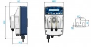 Peristaltische Pumpe mit integriertem ePOOL RX Controller 3-1, 5 220 / 240V Santopren