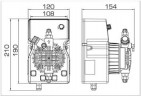 Dosing pump DLX MA/MB 0115 230V with PVDF pump head