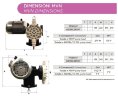 Нержавіючий мембранний насос-дозатор для змішувачів AQUA MVN, AISI 316L 252 л/год, 5 бар, 0,55 кВт, 380В