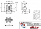 Bomba neumática de diafragma RUBY 150A-AP-NNN