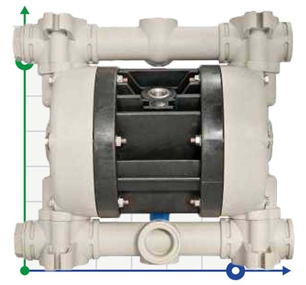 Pneumatyczna pompa membranowa BOXER 81 PP IB81-P-HTTPT--