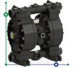 Пневматичний мембранний насос PHOENIX P170 PVDF SANTOPRENE+PTFE, 170 л/хв для фарби