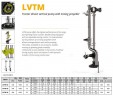 Bomba de toma de fuerza vertical Veneroni LVTM 15/900, 4,5m, 576 m3/h con tornillo mezclador