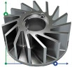 Impeller for pump 2BV5161, 375 mm, AISI 304