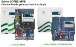 Генератор діоксиду хлору EMEC LOTUS MINI 8-20 г/год, 8 бар, система виробництва, дозування та контролю діоксид хлору для дезінфекції води
