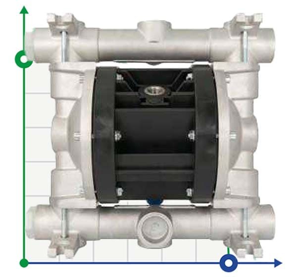 Pneumatyczna pompa membranowa BOXER 81 Alu IB81-AL-HTTLT--